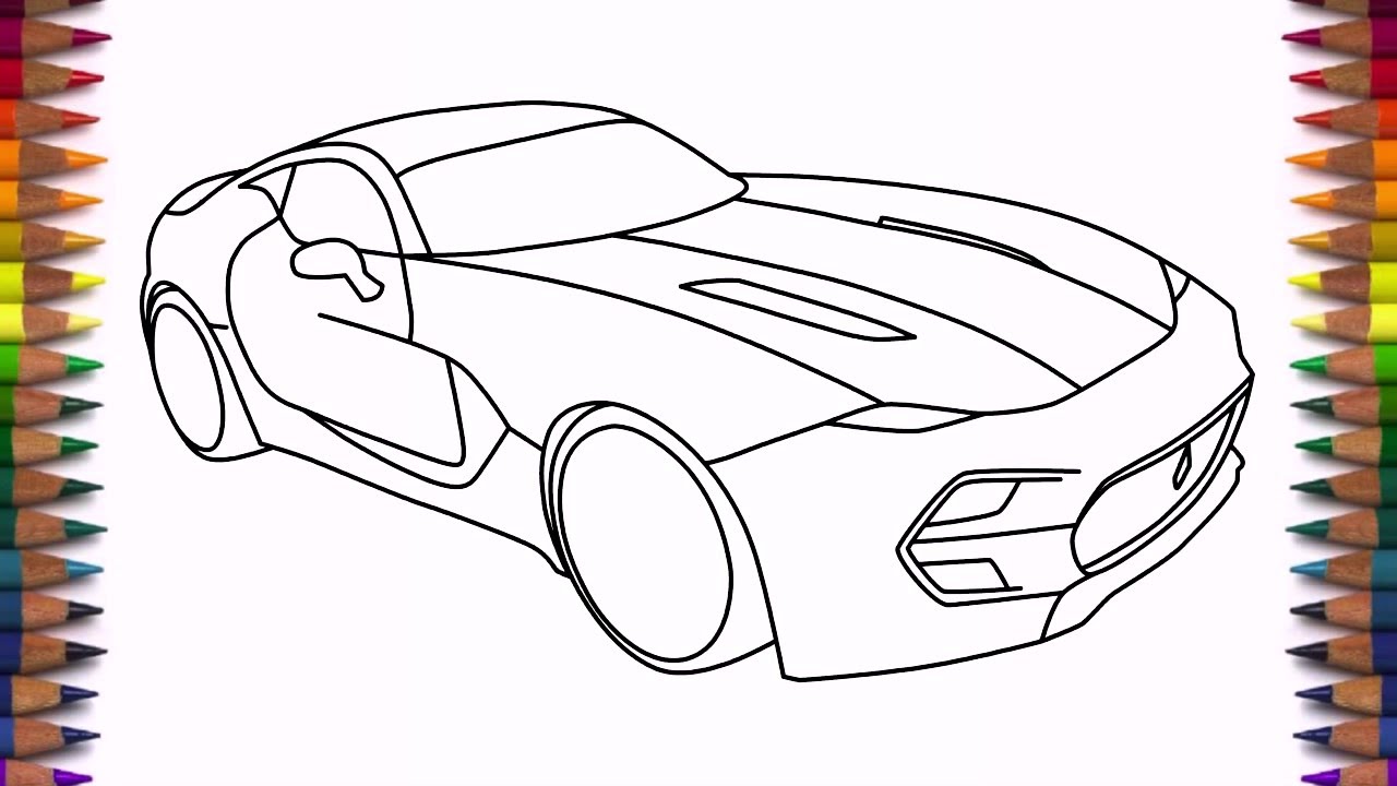 1280x720 How To Draw Supercar Vlf Force 1 Drawing Easy Step By Step