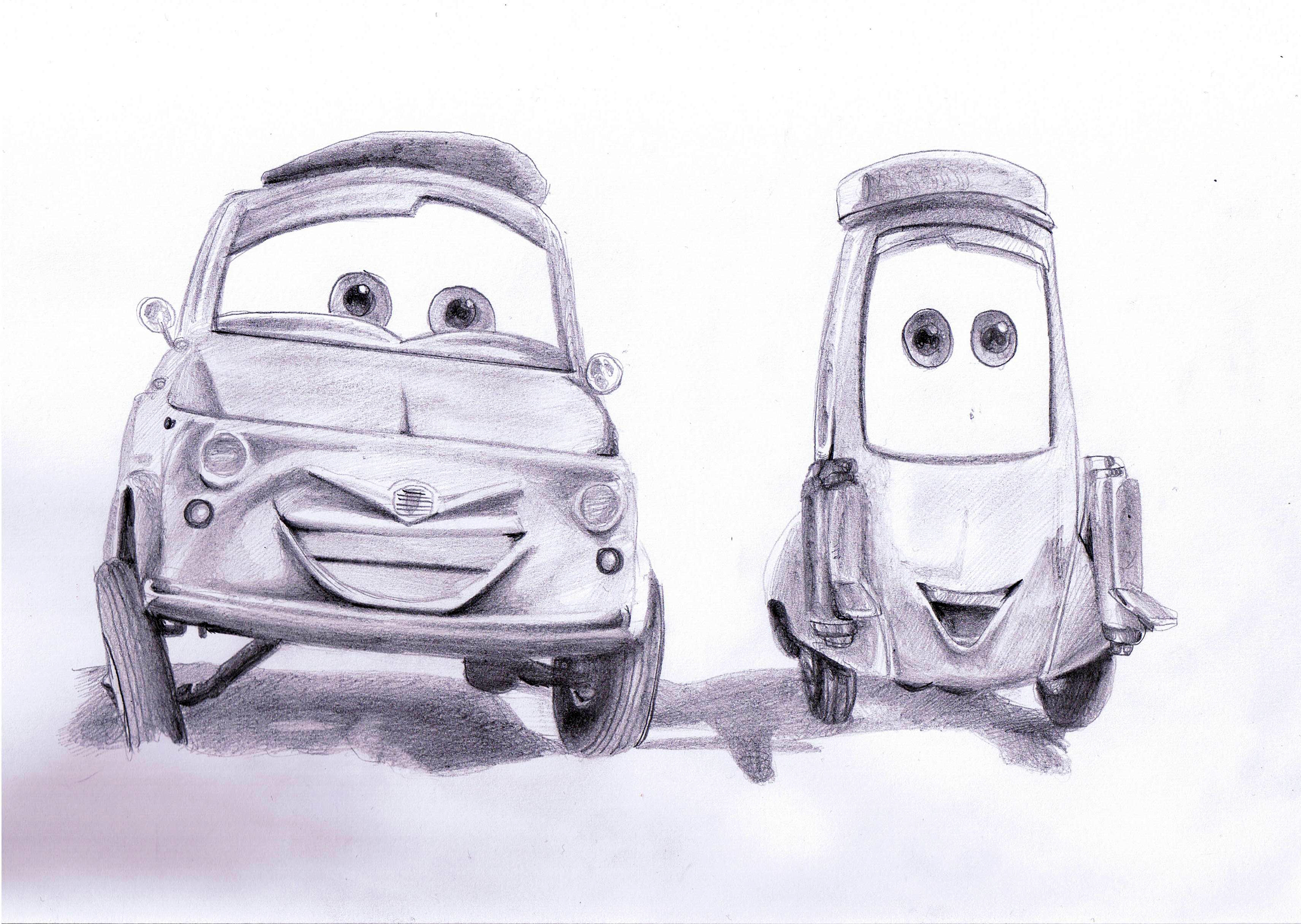 3421x2431 And Guido Cars By Envoysoldier