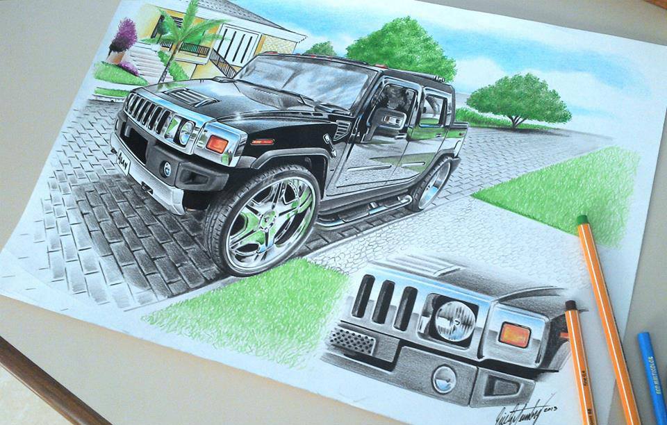 Cars Pencil Drawing at GetDrawings | Free download