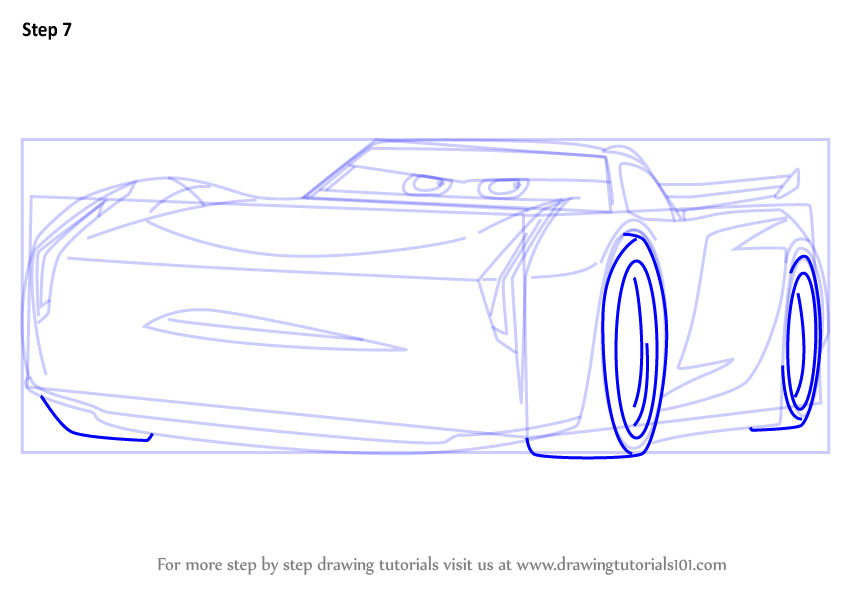 846x600 Learn How To Draw Jackson Storm From Cars 3 (Cars 3) Step By Step