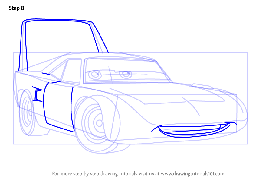846x600 Learn How To Draw The King Aka Strip Weathers From Cars 3 (Cars 3