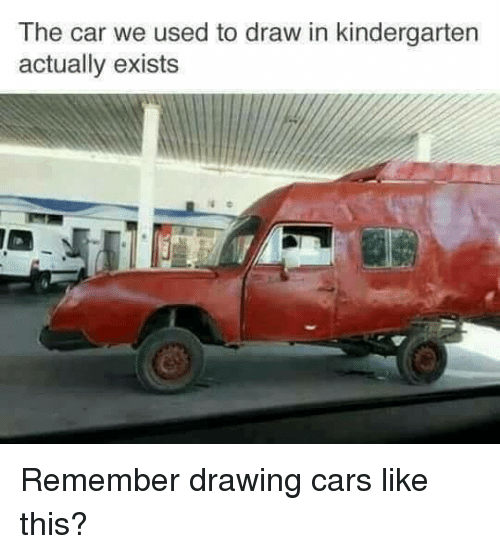 500x554 The Car We Used To Draw In Kindergarten Actually Exists Remember