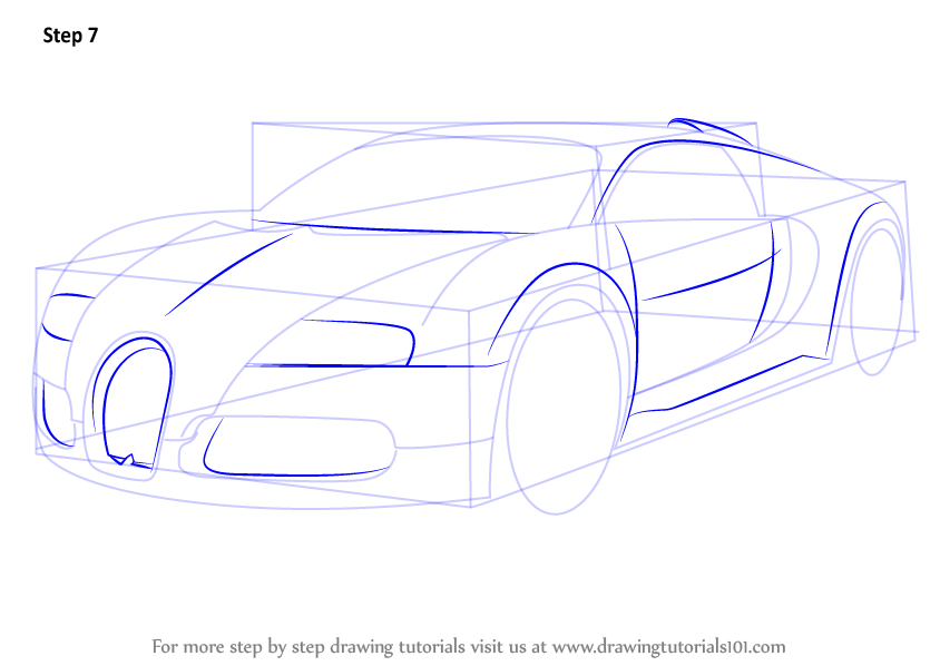 844x598 Learn How To Draw Bugatti Veyron (Sports Cars) Step By Step