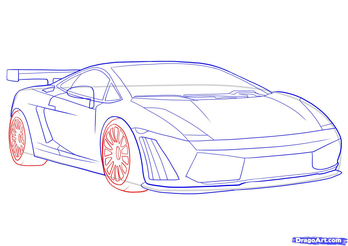 1467x1038 Sketch Cars Step Step How To Draw A Lamborghini, Stepstep, Cars