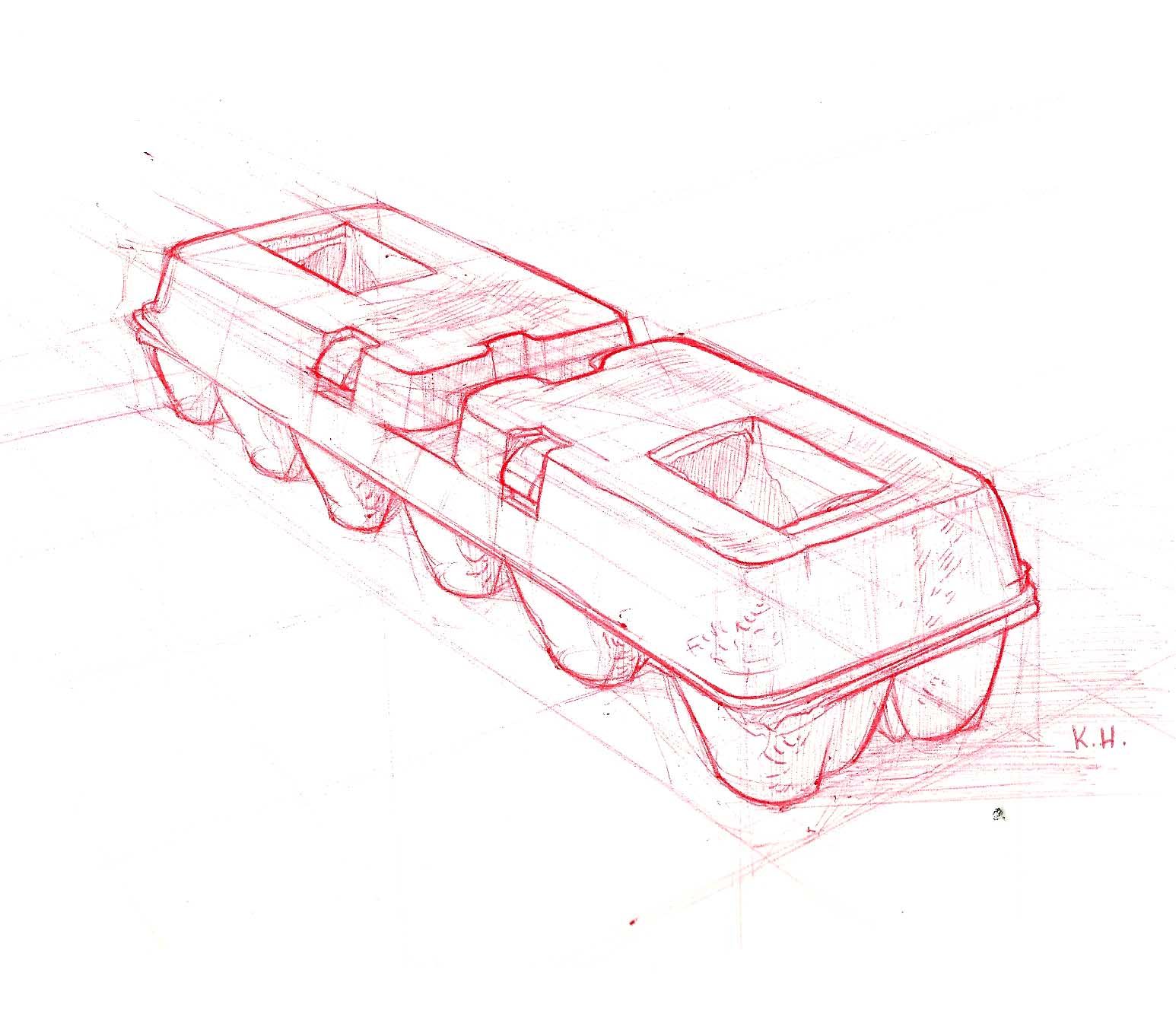 1546x1329 Pencil Line Drawing Of An Egg Carton
