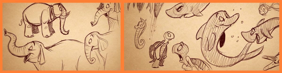 1200x311 How To Draw Cartoon Animals