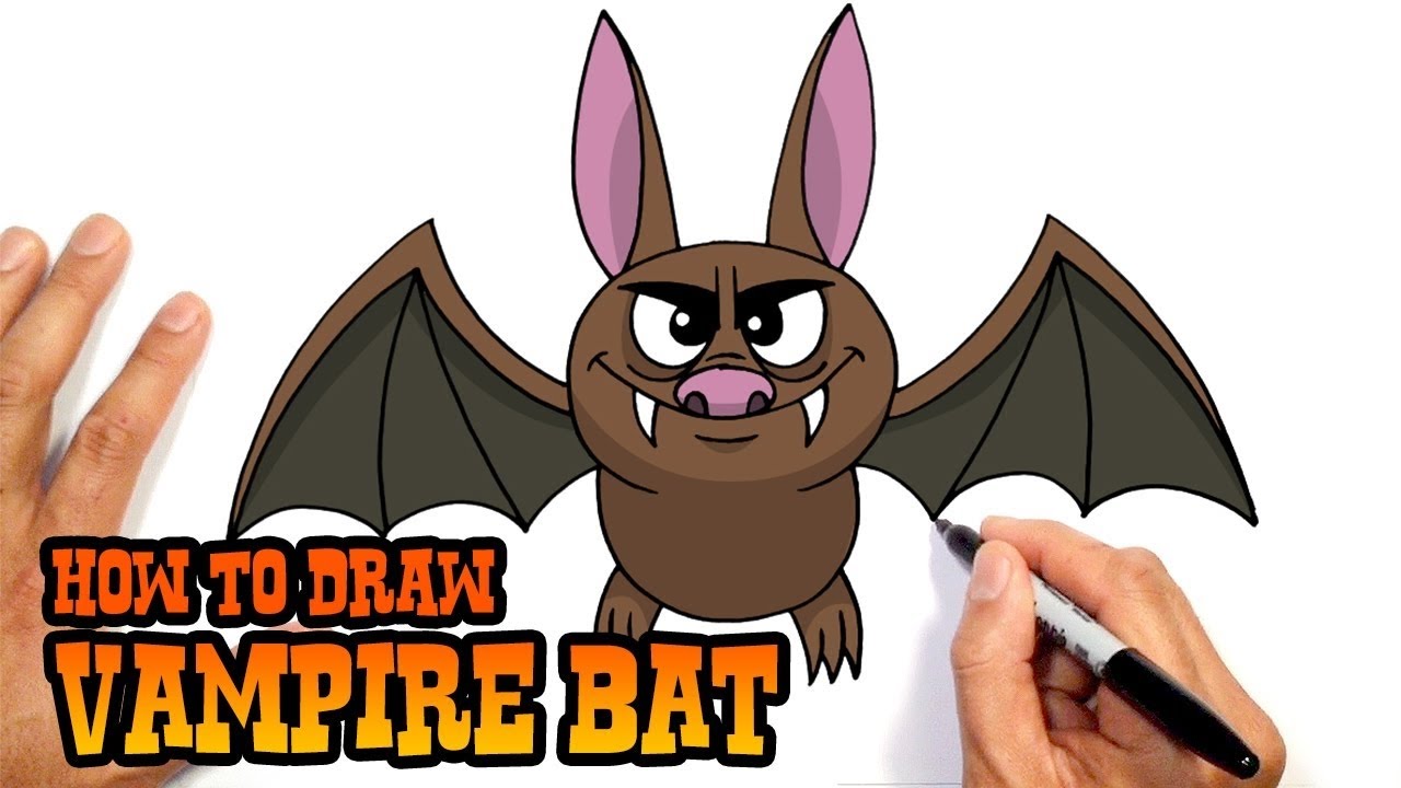 1280x720 How To Draw Halloween Vampire Bat Diy Halloween Decorations