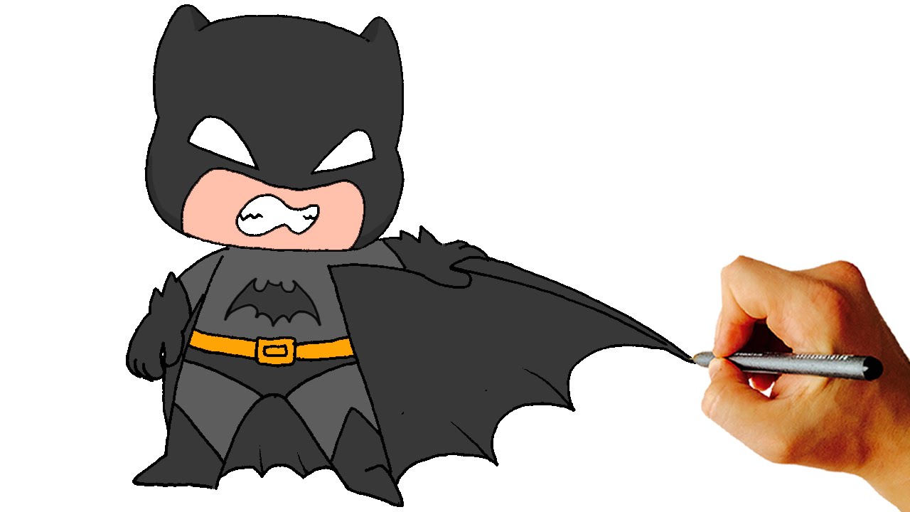 1280x720 How To Draw Batman Chibi From Batman Comics Easy Step By Step