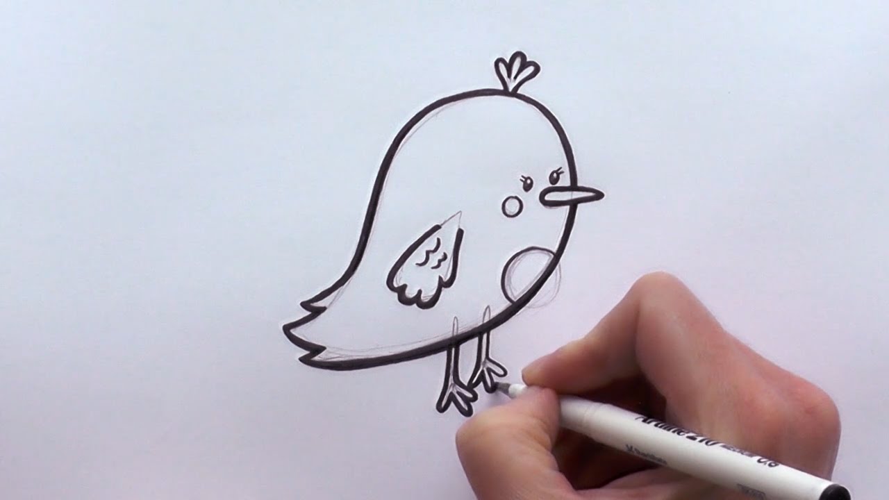 1280x720 How To Draw A Cartoon Bird