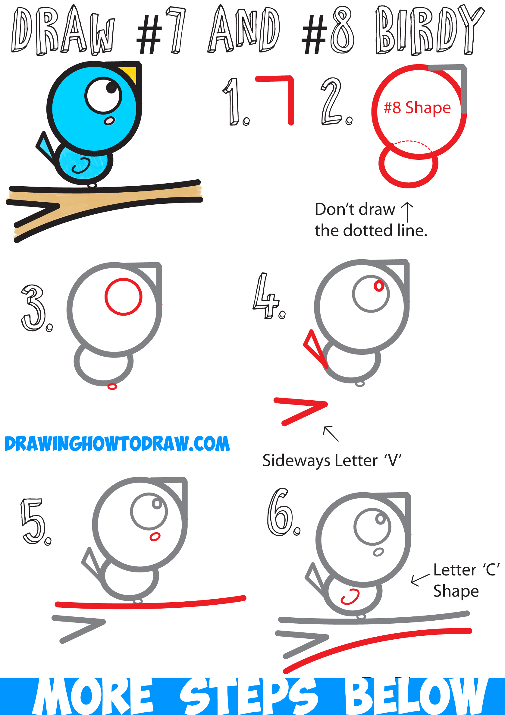 1676x2372 How To Draw A Bird On A Branch Easy For Kids Step By Step Drawing