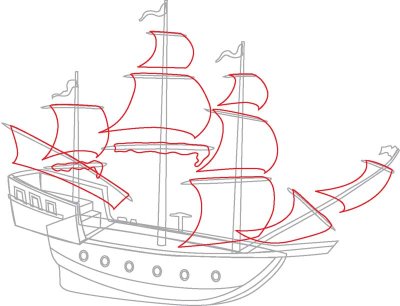 400x306 How To Draw Pirate Ships In 9 Steps Pirate Ships, Boating And Ships