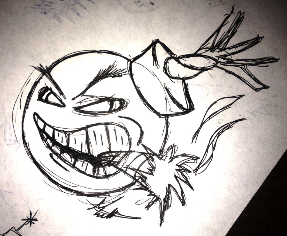 986x811 Cartoon Bomb Sketch By Goggles51