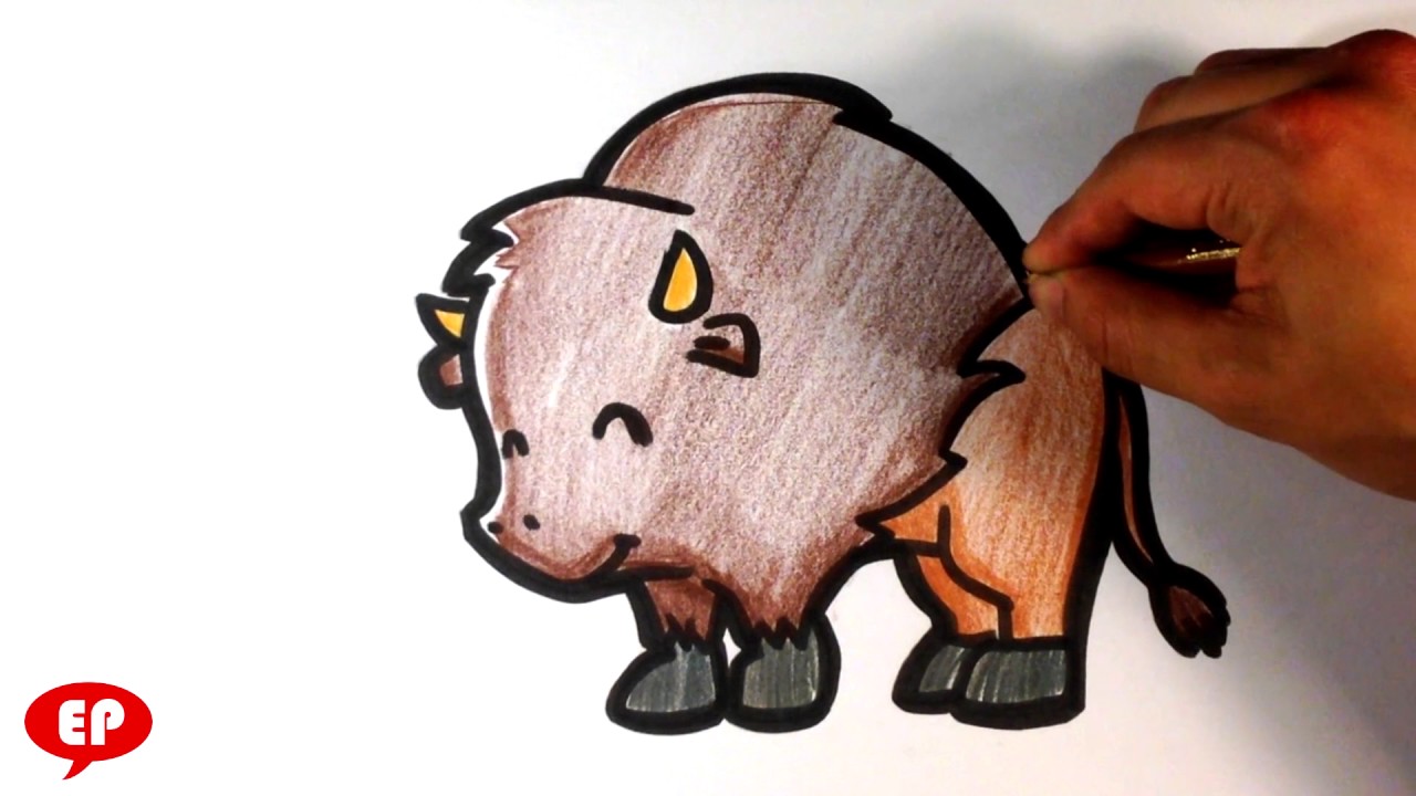 1280x720 How To Draw A Buffalo ( Cute )