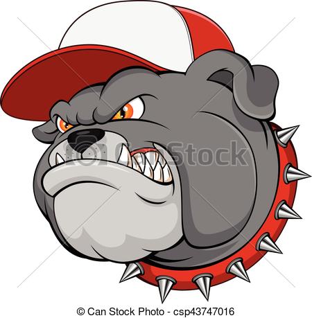 450x459 Vector Illustration Of Bulldog Mascot Cartoon Vector Clip Art