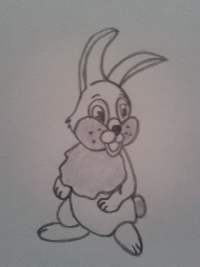 768x1024 How To Draw A Cartoon Bunny