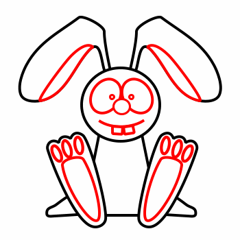 350x350 A Cartoon Bunny