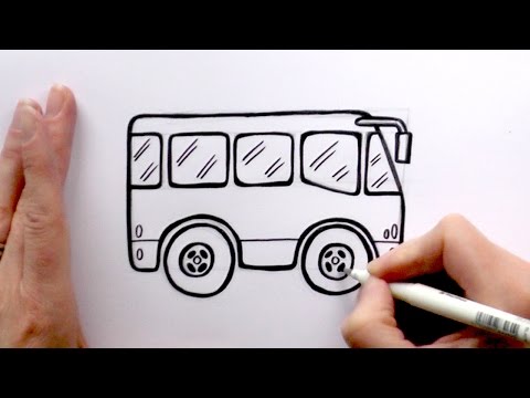 480x360 1) How To Draw A Cartoon Bus