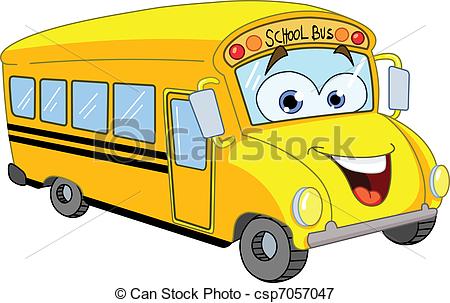 450x303 Cartoon School Bus Vectors Illustration