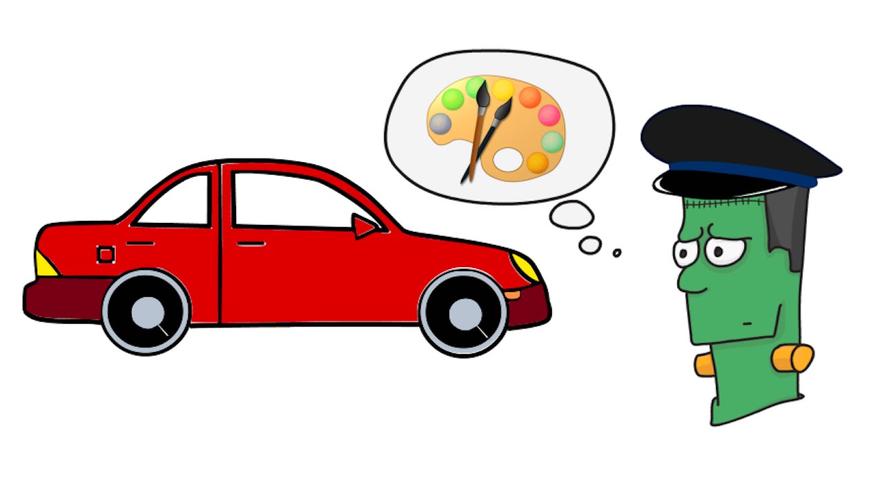 1280x720 How To Draw A Cartoon Car Step By Step