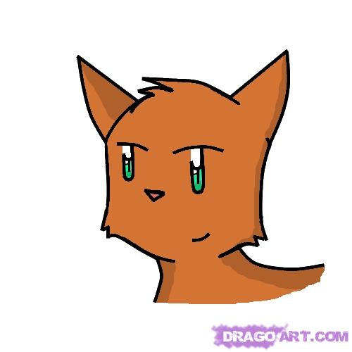 500x500 How To Draw A Cartoon Cat Head, Step By Step, Cartoon Animals