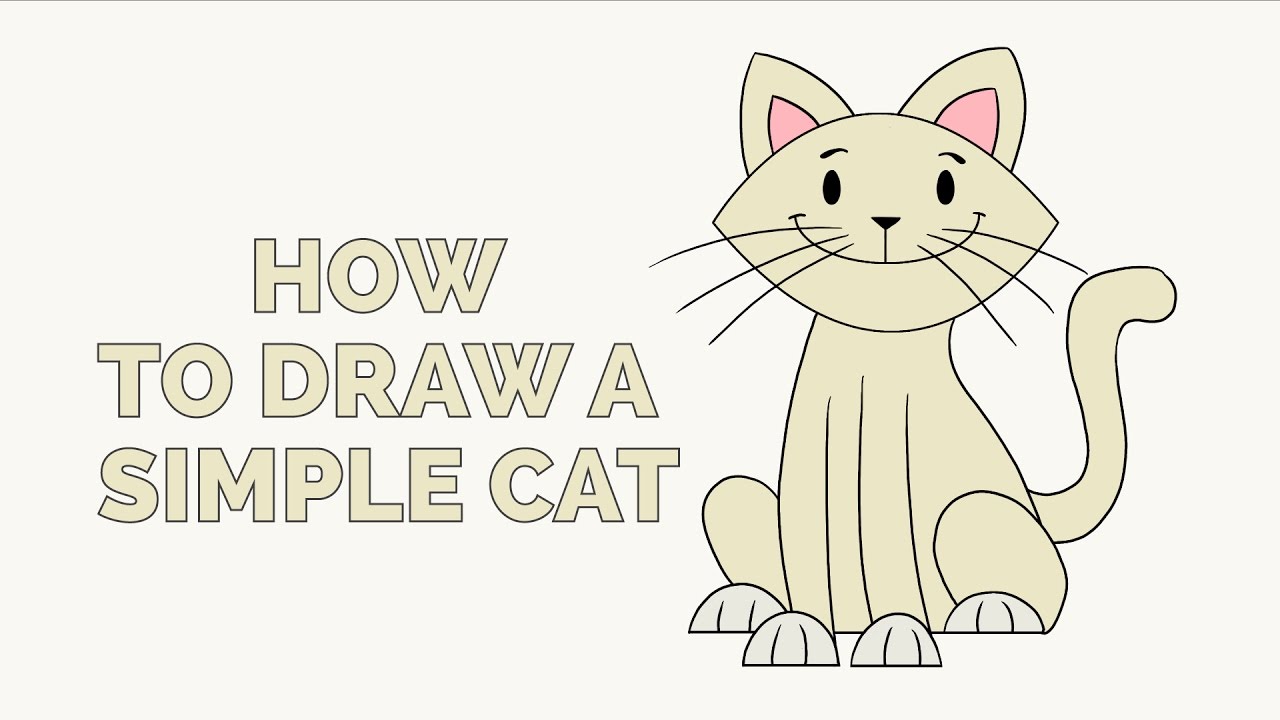1280x720 How To Draw A Simple Cat