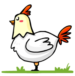250x254 Cartoon Chickens