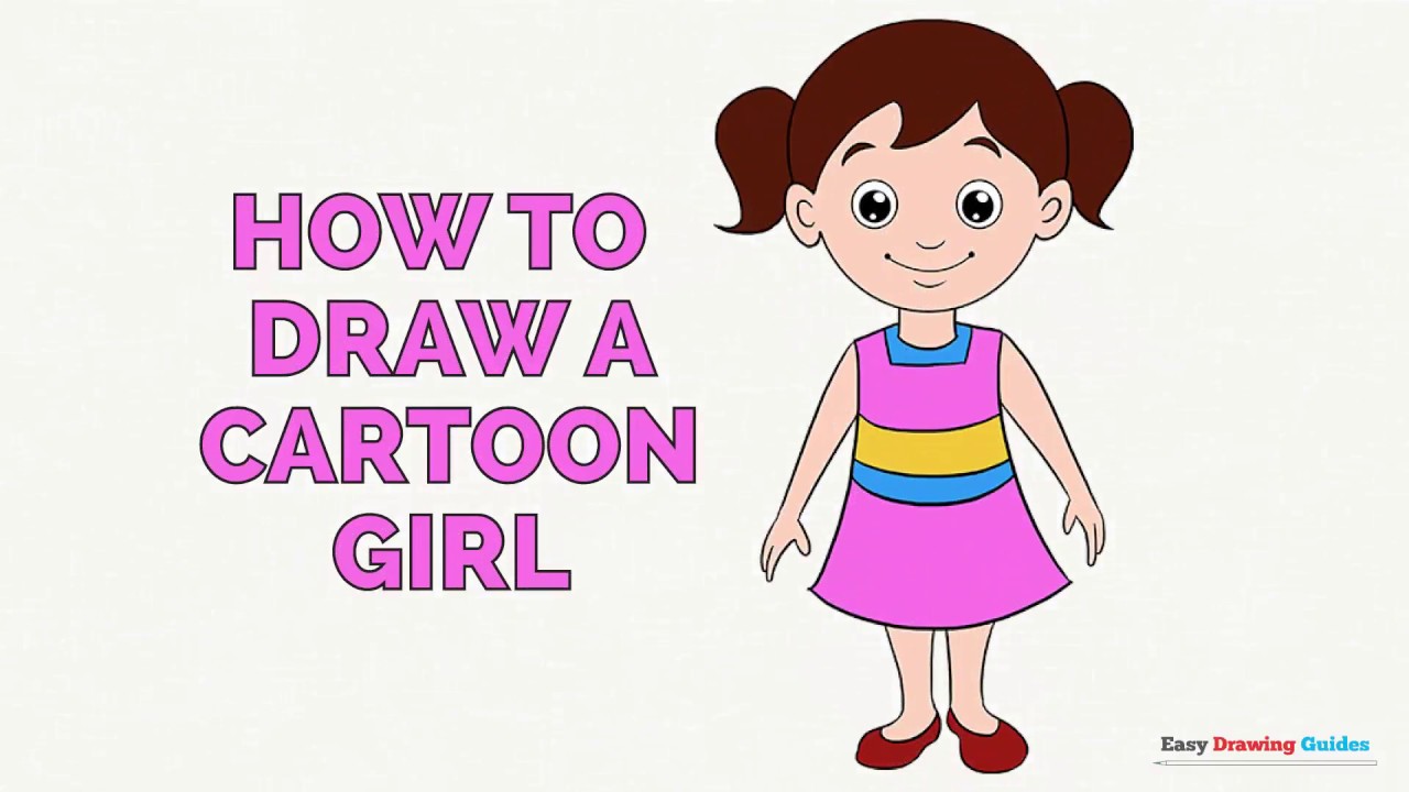 1280x720 How To Draw A Cartoon Girl