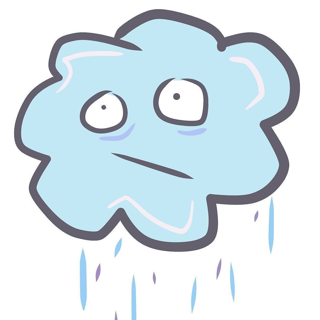 1080x1080 Don'T Be Sad Mr Rain Cloud
