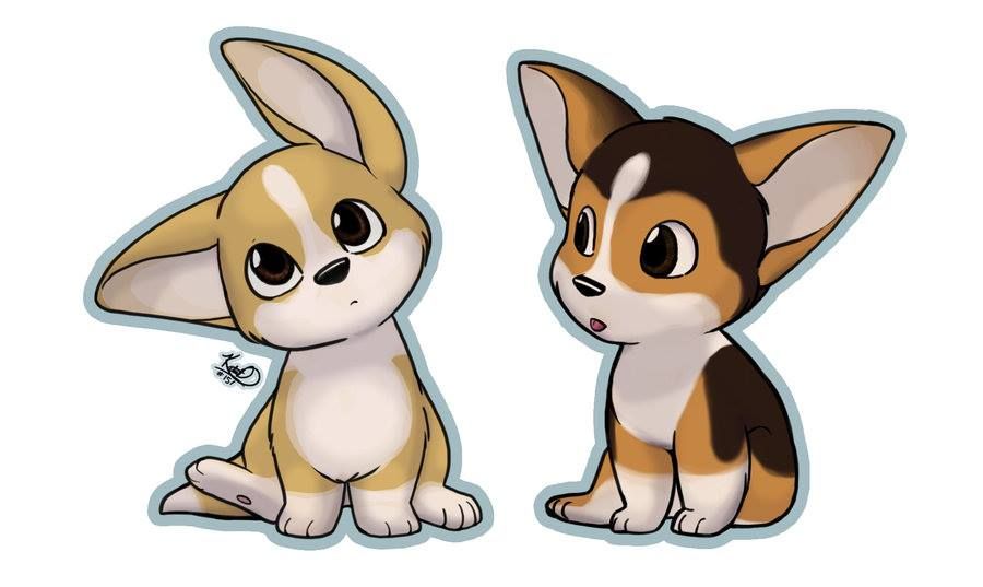 900x537 Cute Cartoon Corgis Corgis Corgis, Cartoon And Corgi