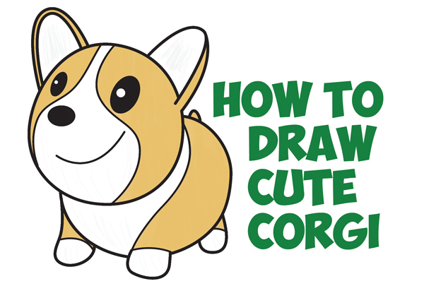 Cartoon Corgi Drawing at GetDrawings | Free download