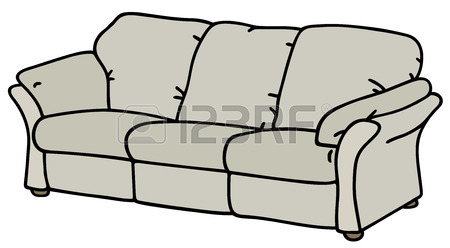 450x248 Hand Drawing Of A Red Big Couch Royalty Free Cliparts, Vectors