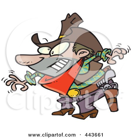 450x470 Royalty Free (Rf) Clip Art Illustration Of A Cartoon Cowboy