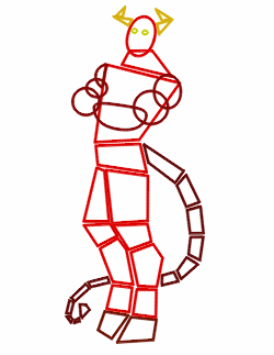 250x323 Drawing A Cartoon Devil