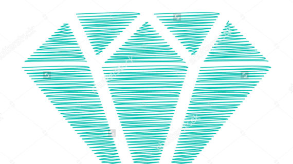 570x320 Diamond Cartoon Drawing Vector Icons Diamond Thread Hand Drawing