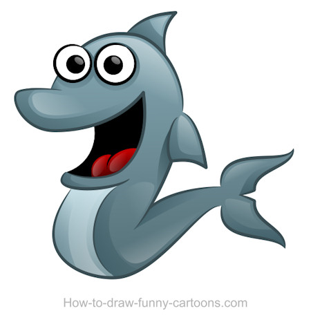 450x466 Dolphin Drawing (Sketching + Vector) Cartoon, Dolphin Drawing