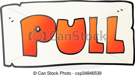 450x253 Freehand Drawn Cartoon Door Pull Sign Vectors