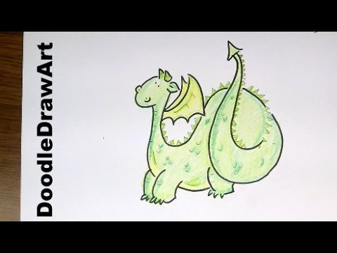 480x360 Drawing How To Draw A Cute Cartoon Dragon