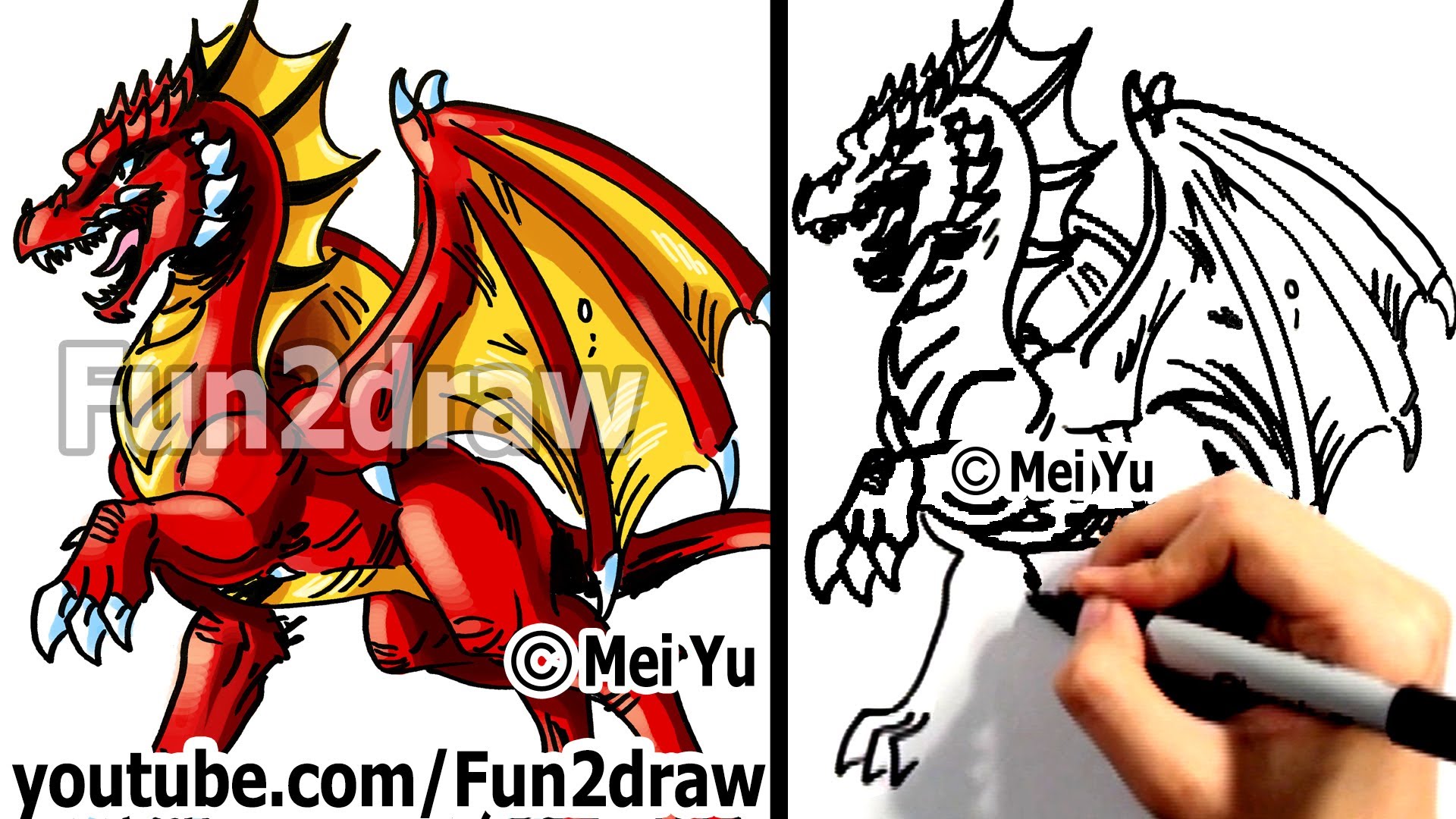 1920x1080 How To Draw A Dragon