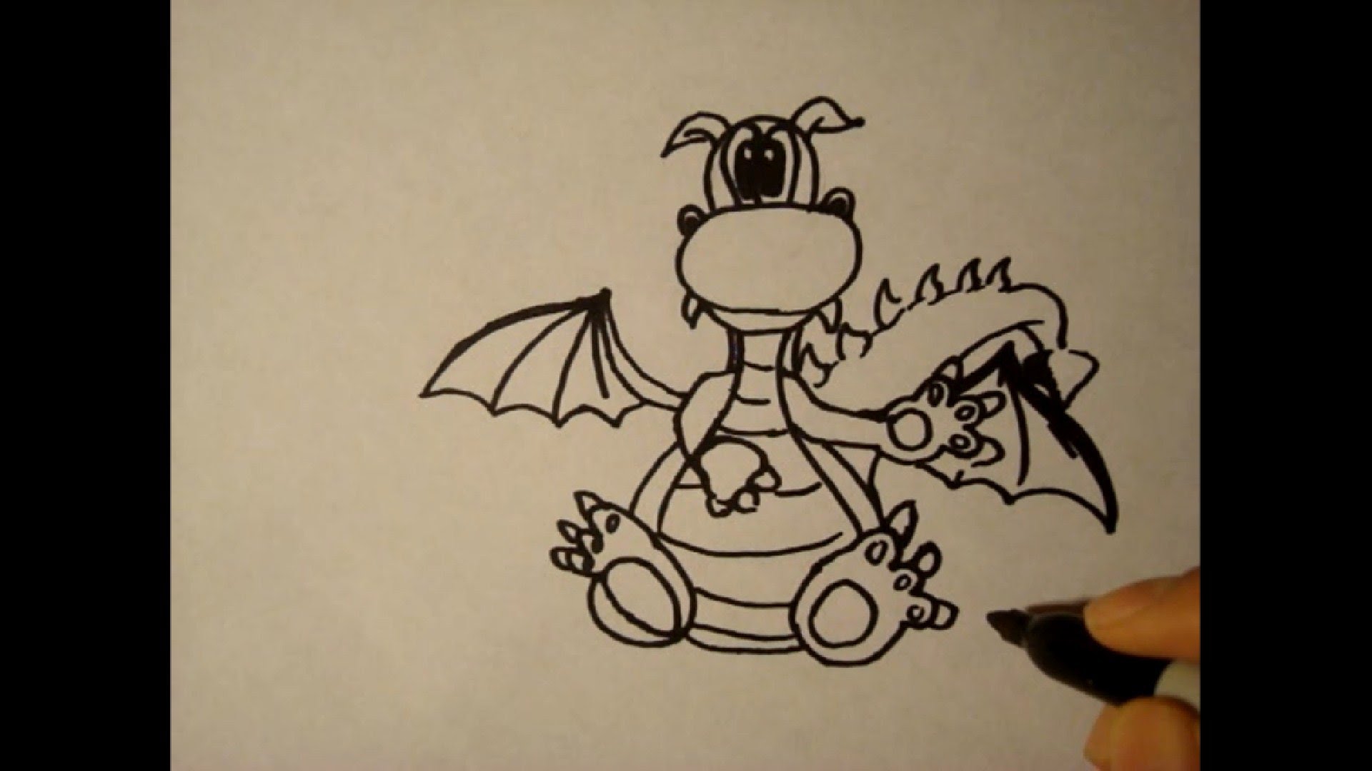 1920x1080 How To Draw A Dragonheadeasystep By Stepfor Beginnerscomo