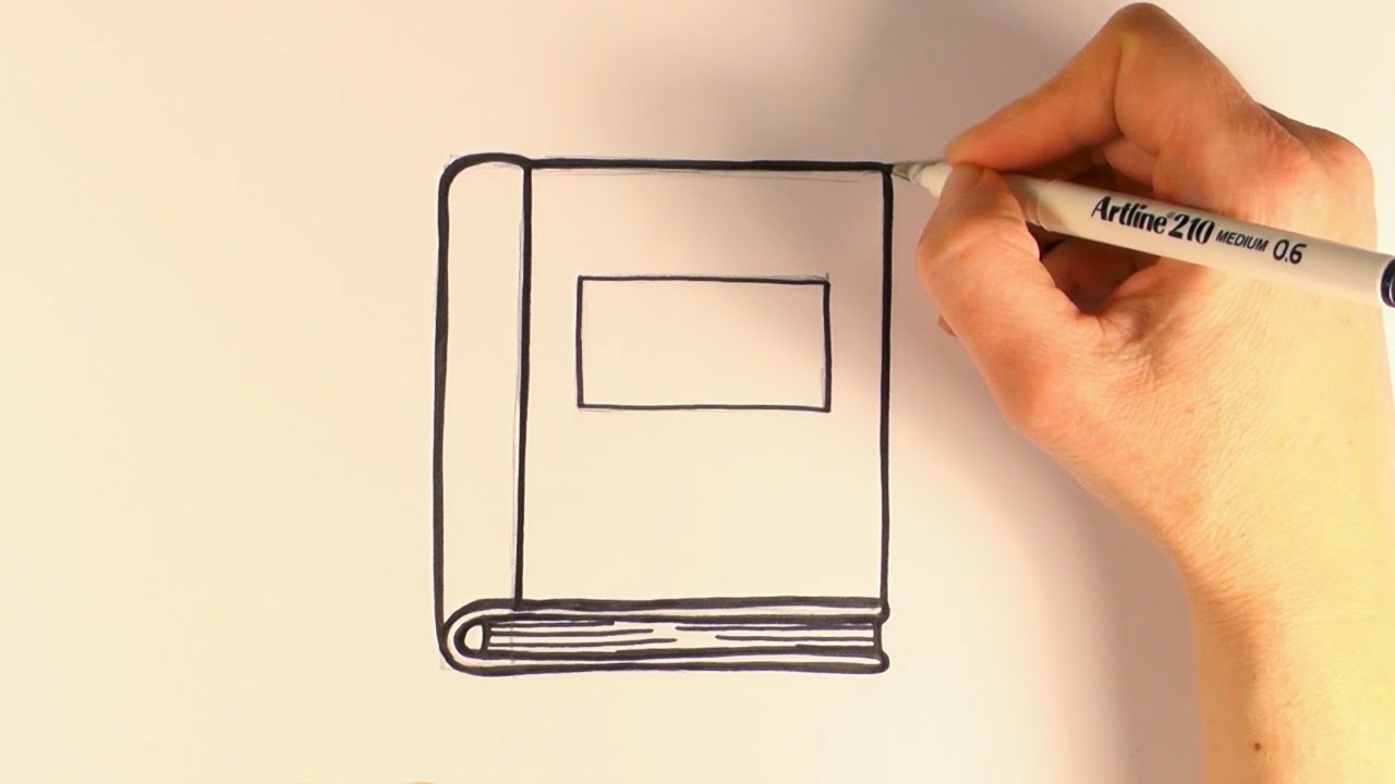 1280x720 How To Draw A Cartoon Book