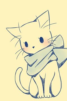 236x354 Cute Anime Cat Drawing Cats Are Soooo Cute! My Girl