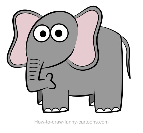 500x463 Elephant Drawing (Sketching + Vector)
