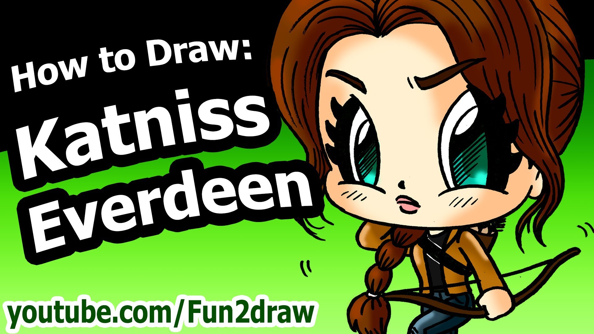 1920x1080 How To Draw Katniss Everdeen