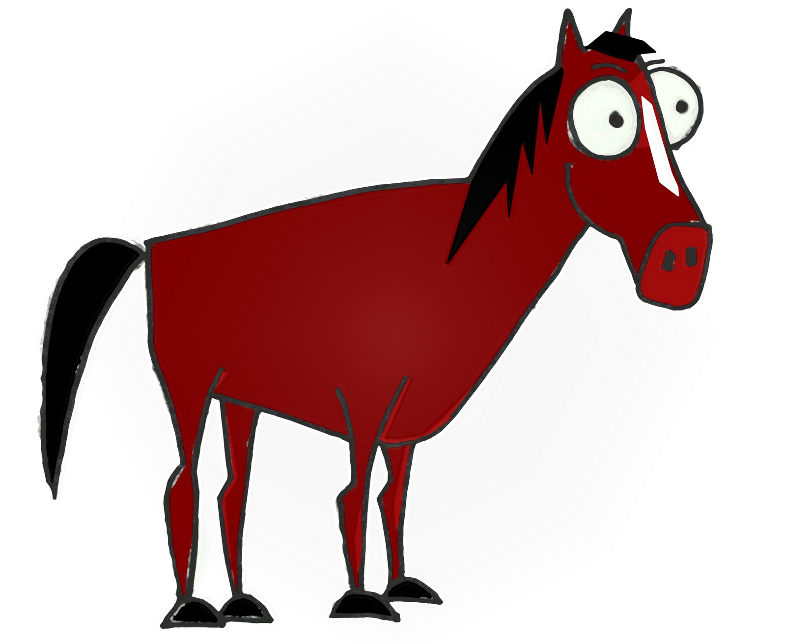 1600x1311 Funny Cartoon Horses