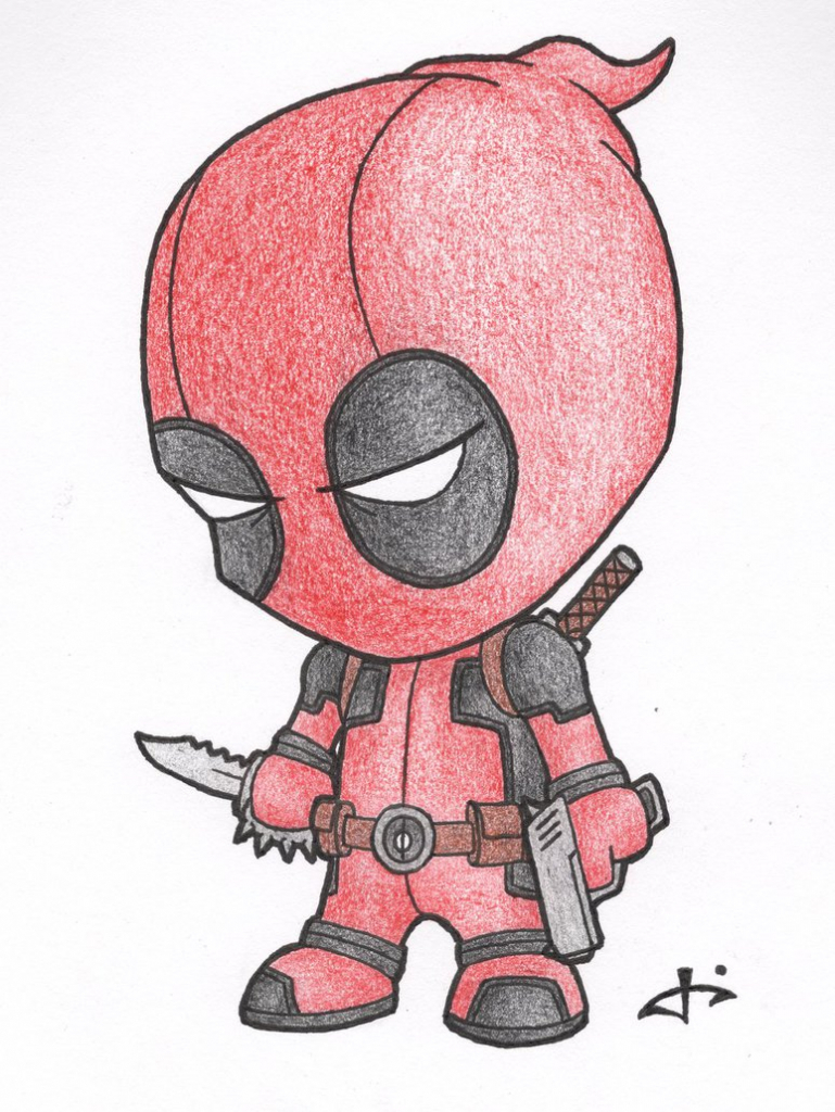 769x1024 Gallery Deadpool Drawing Cartoon,