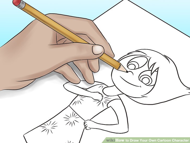 728x546 How To Draw Your Own Cartoon Character (With Pictures)