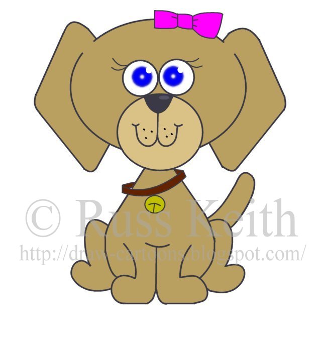 631x675 How To Draw Cartoons Dog