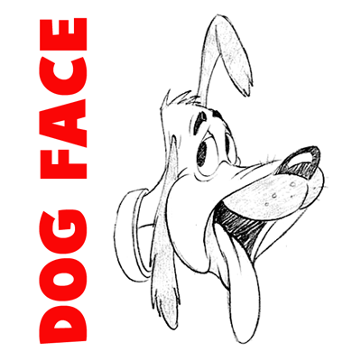 400x400 How Draw A Cartoon Dog's Face Or Head In Easy Steps How