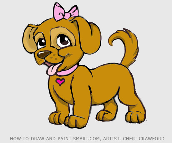 550x458 To Draw A Puppy