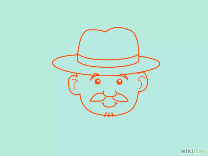 670x503 How To Draw A Farmer 4 Steps (With Pictures)